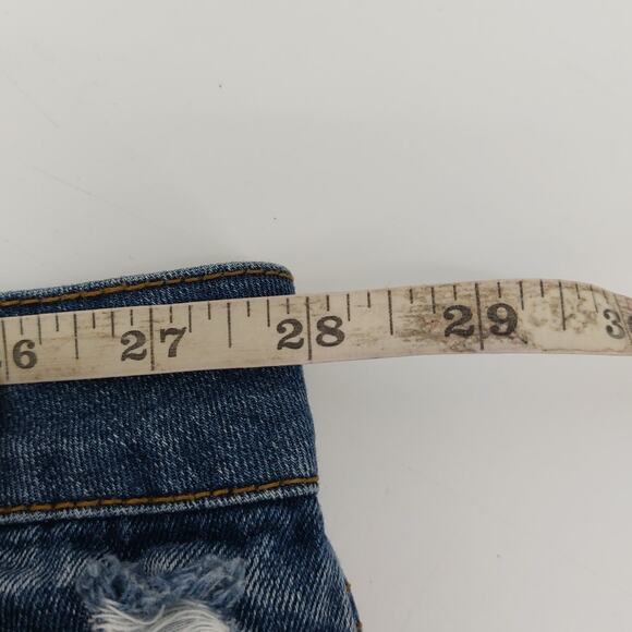 New York Rewash Blue Cut off Shots Denim Jean Sz 5/27 Daisy - Picture 8 of 16
